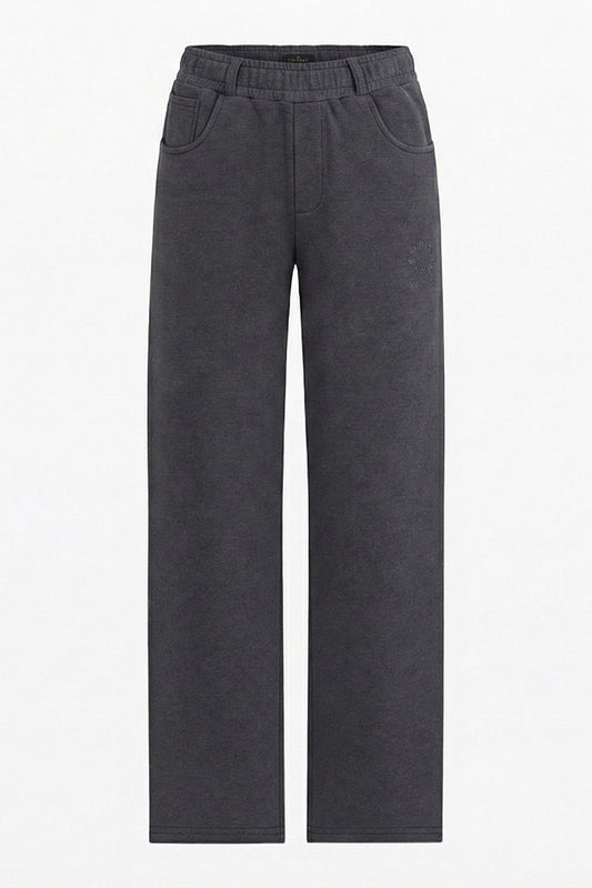 Men's grey wide leg pants