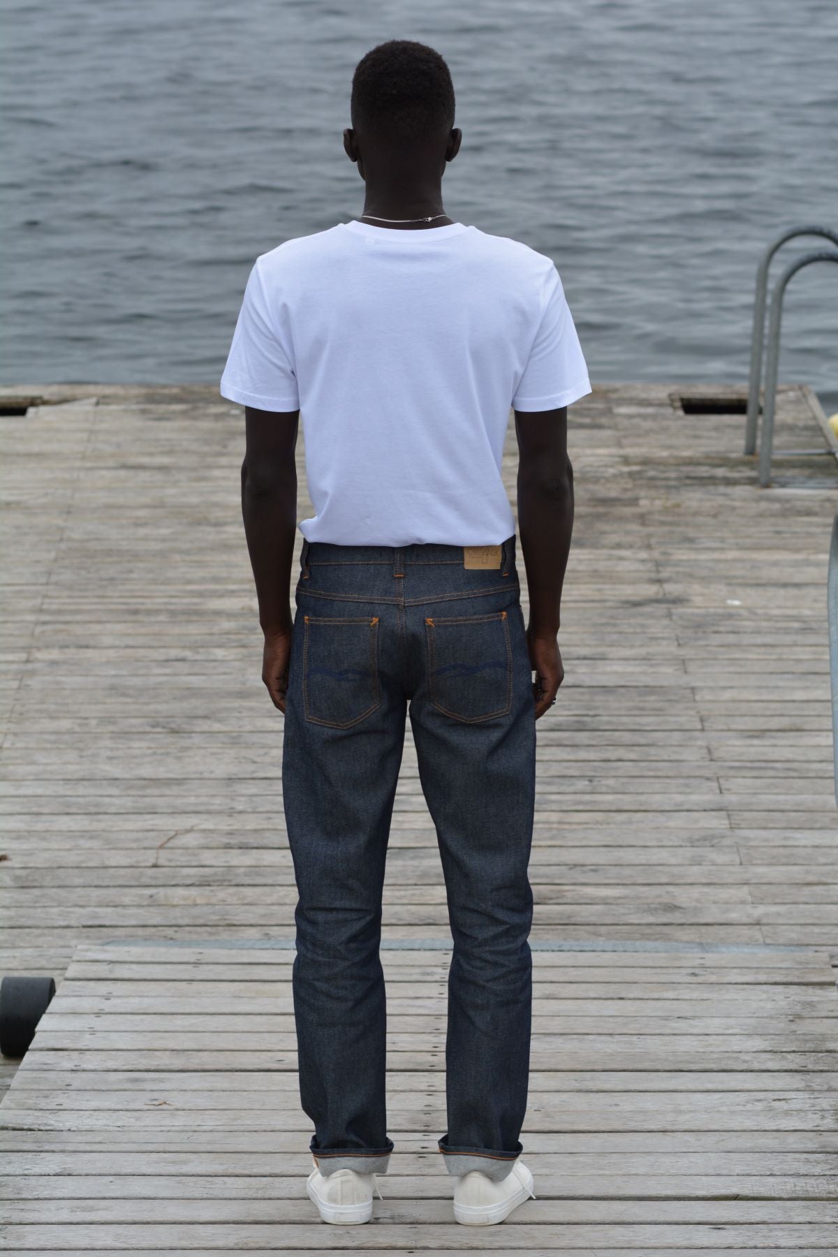 straight fit raw denim
