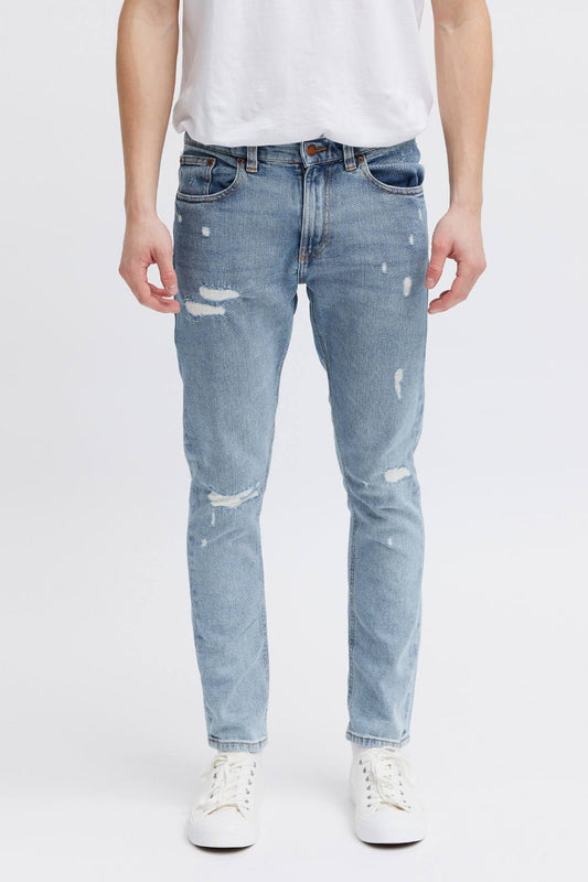 organic ripped jeans