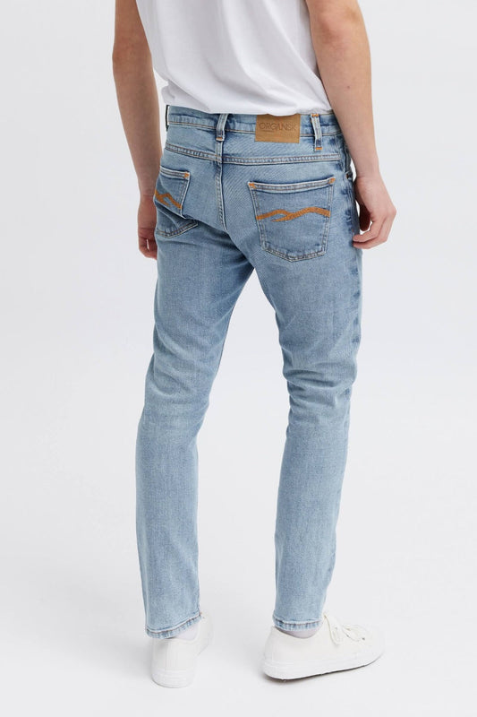 male jeans, straight leg style