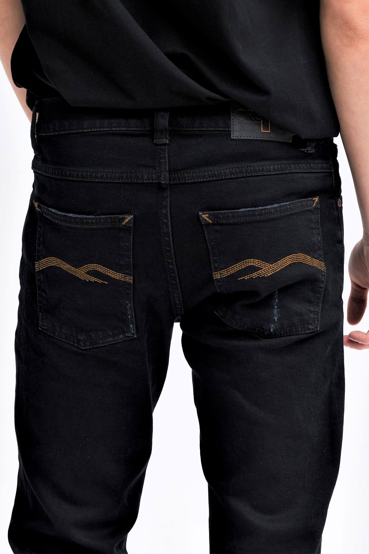 organic black denim