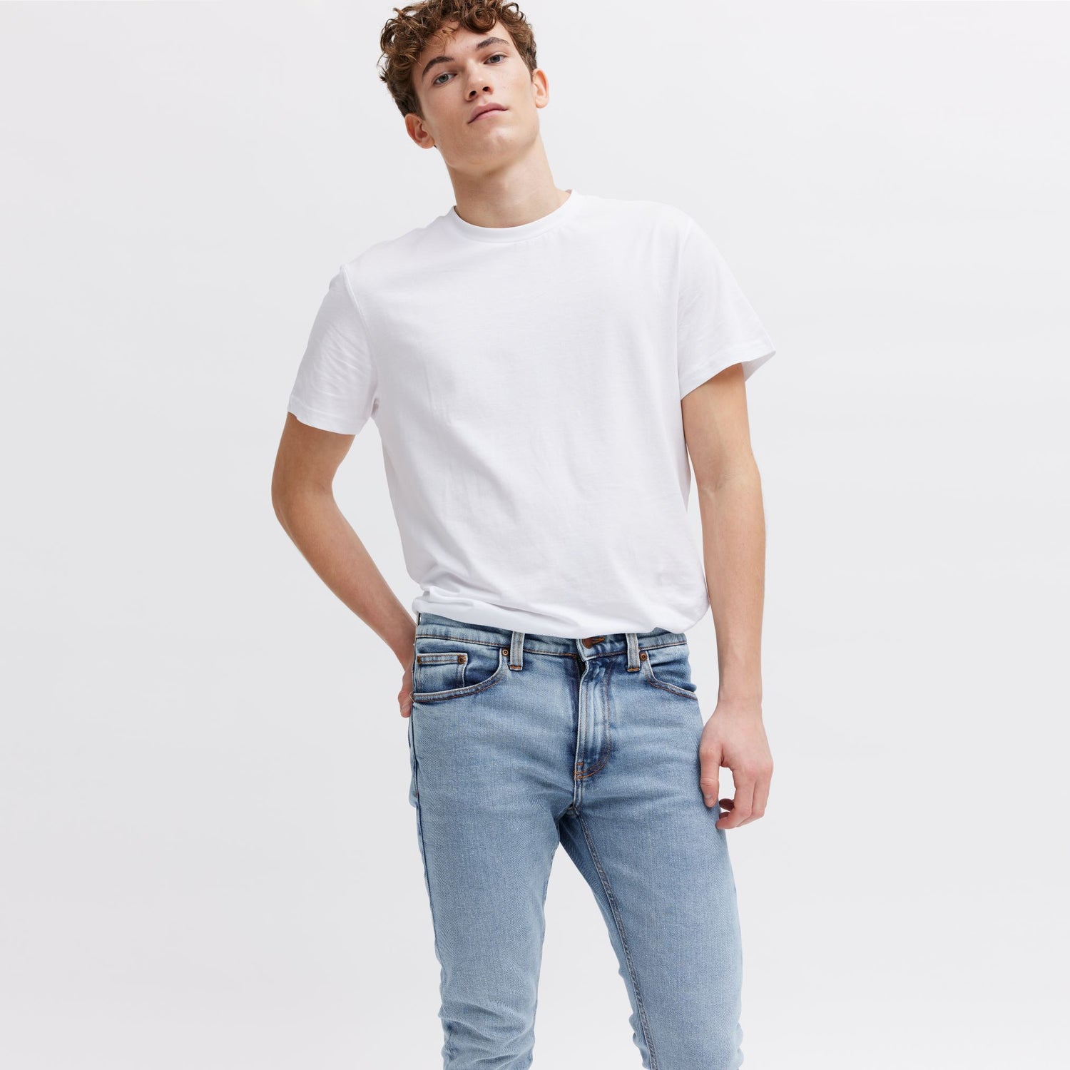 light blue male jeans