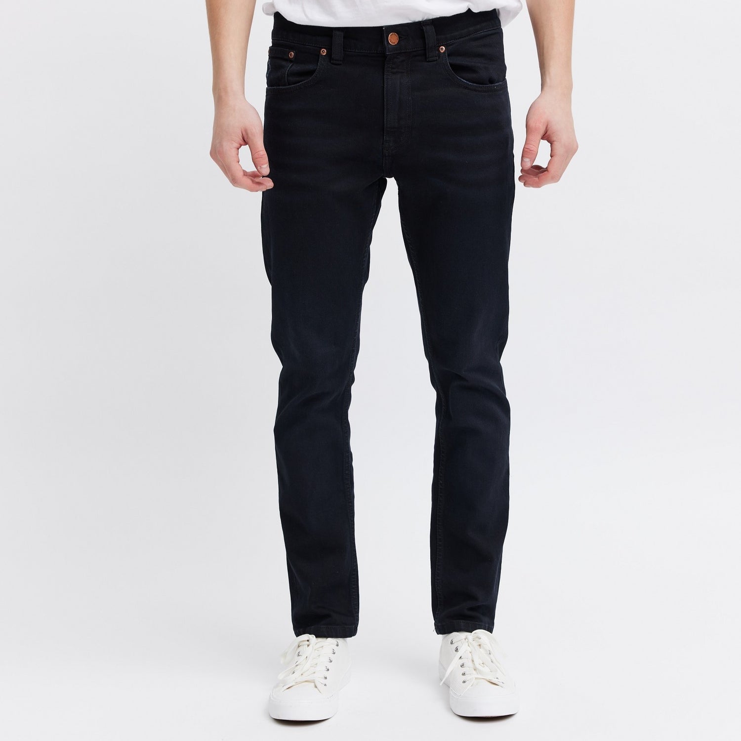 Men's black jeans organic denim
