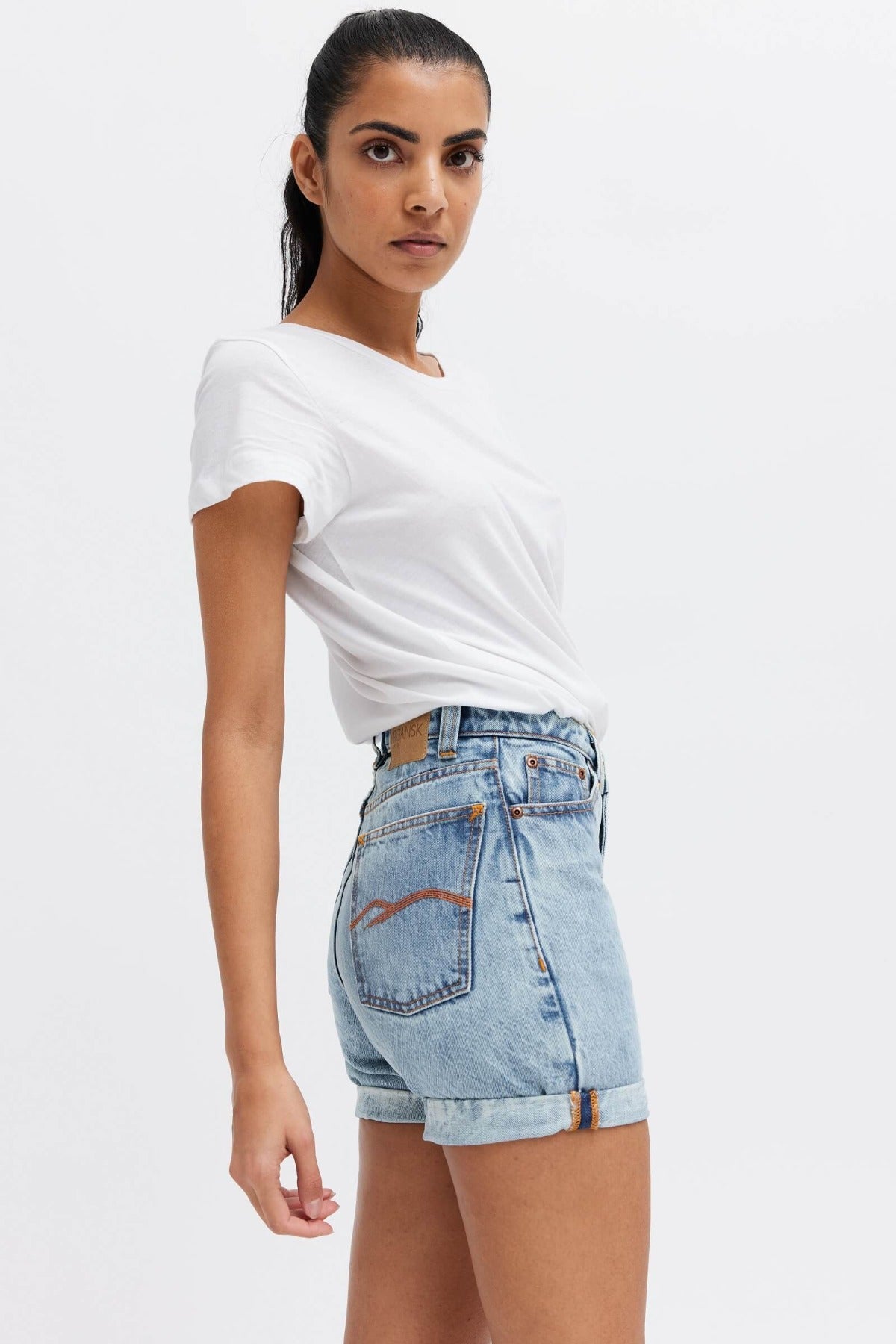 Ethical and vegan denim shorts
