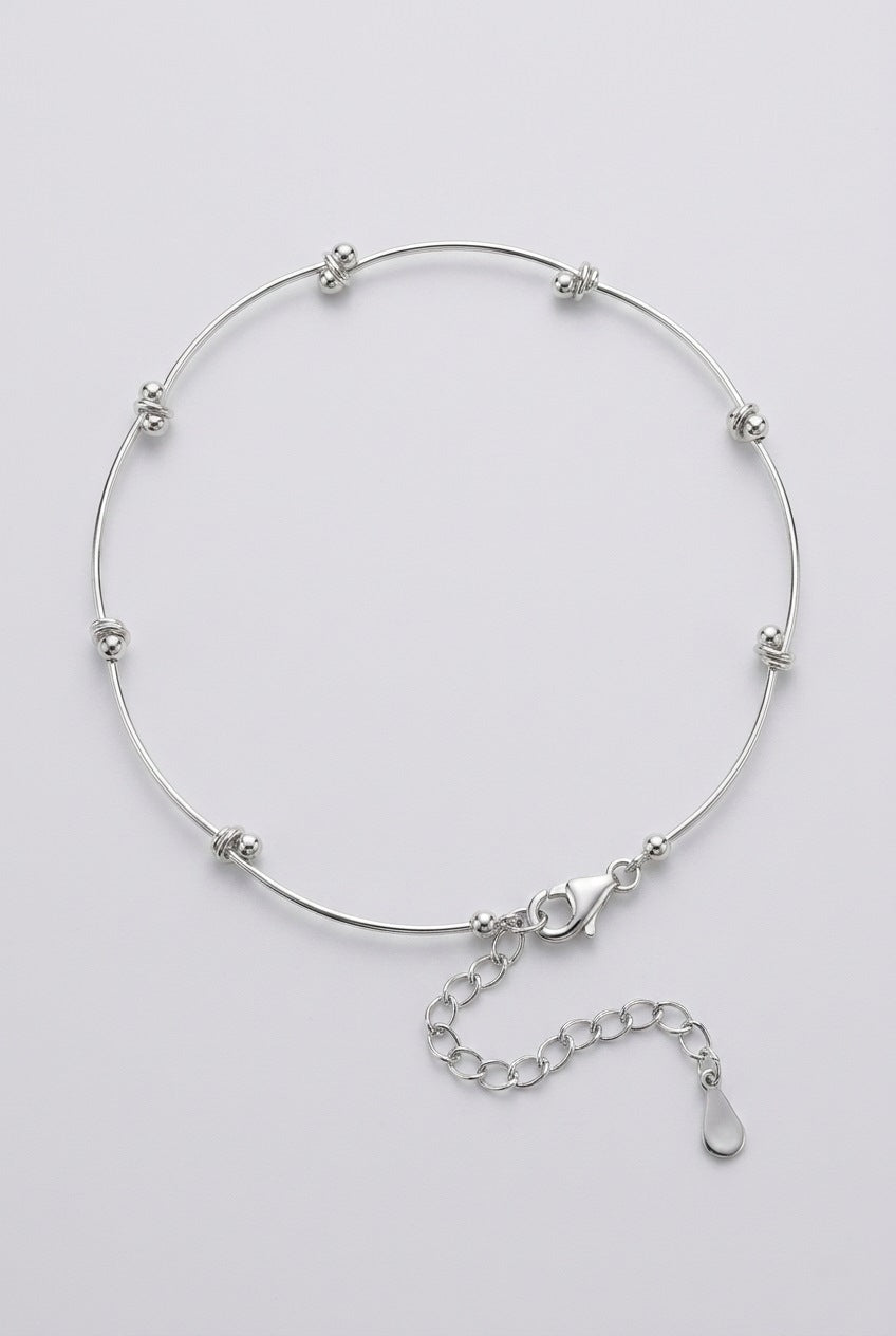 silver anklet