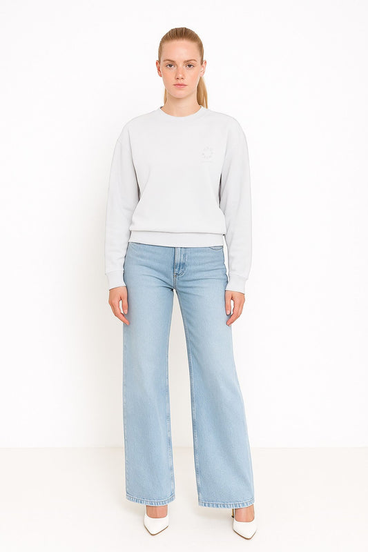 The Classic Organic Sweatshirt - Green Oversize