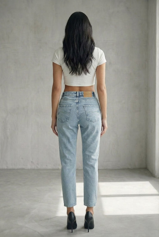 Classy cropped jeans - organic cotton denim