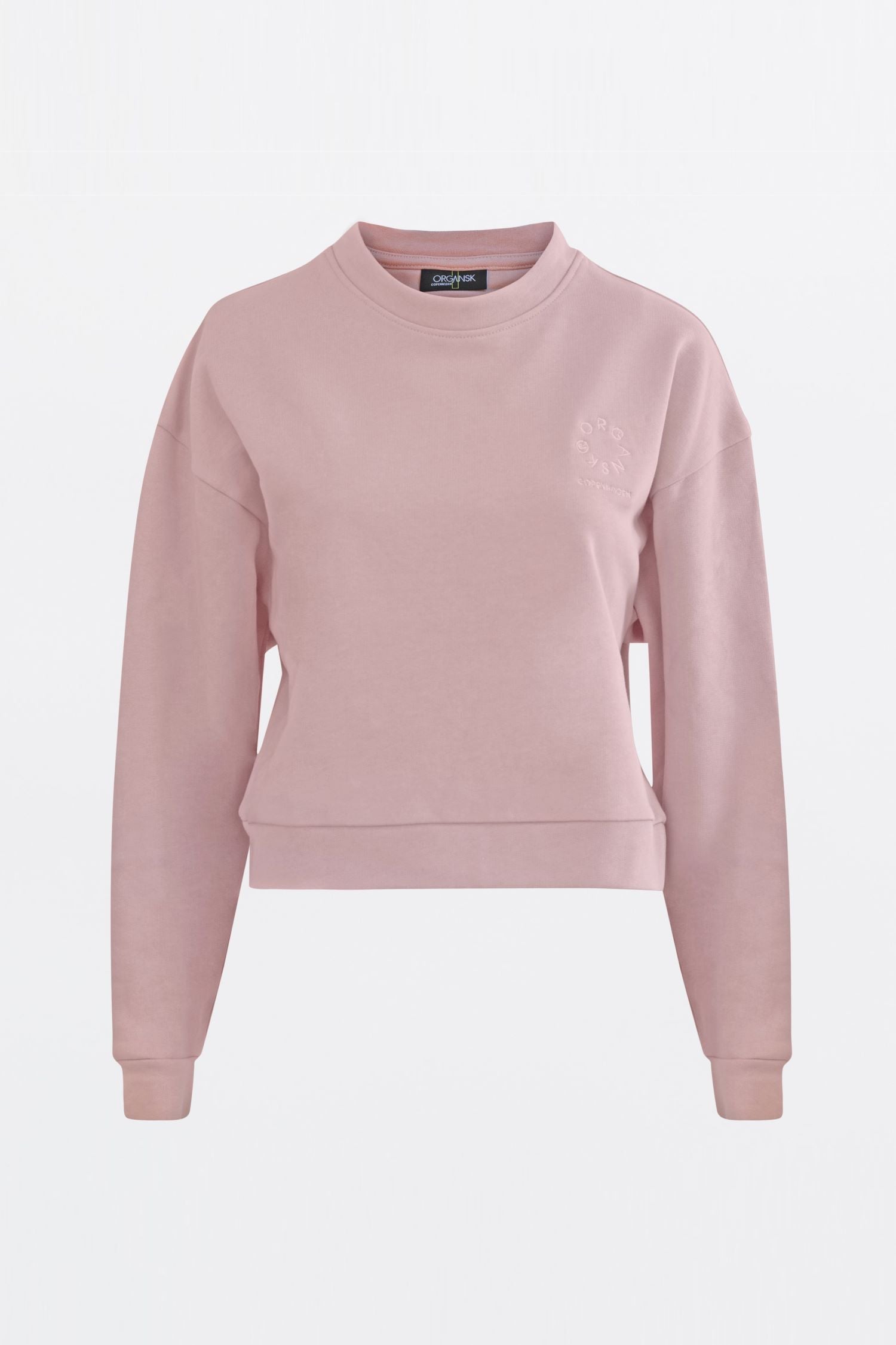 The Organic Cropped Sweatshirt - Pink