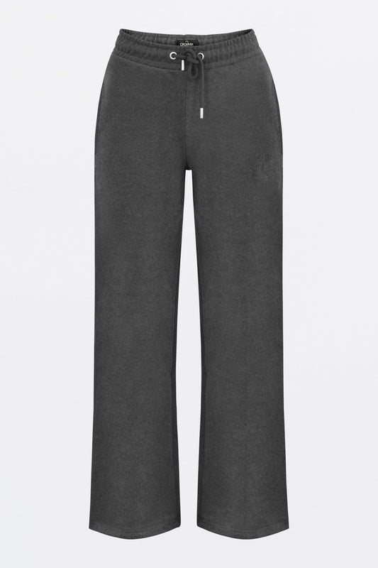 The Organic Wide-Leg Sweatpants - Grey