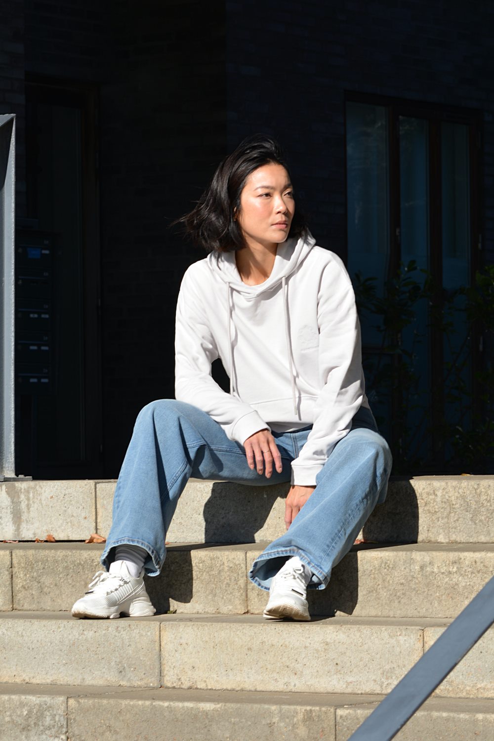 The Classic Organic Hoodie - White Oversize
