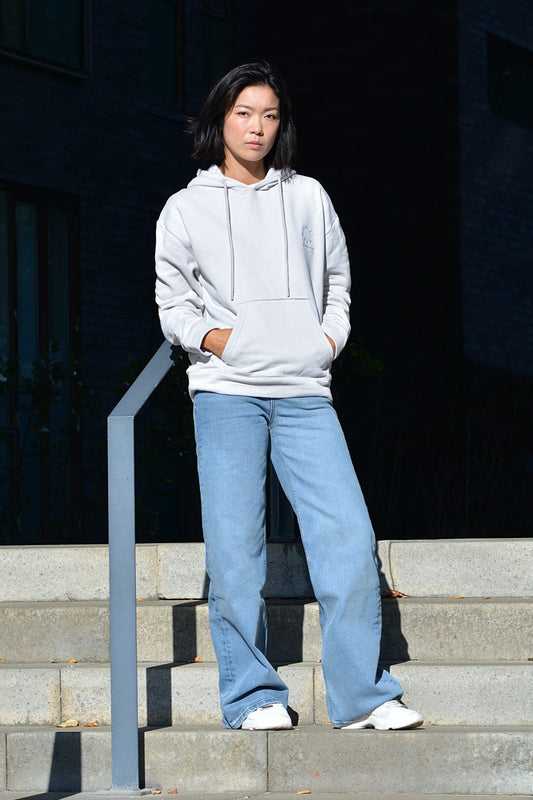 The Classic Organic Hoodie - Grey Oversize