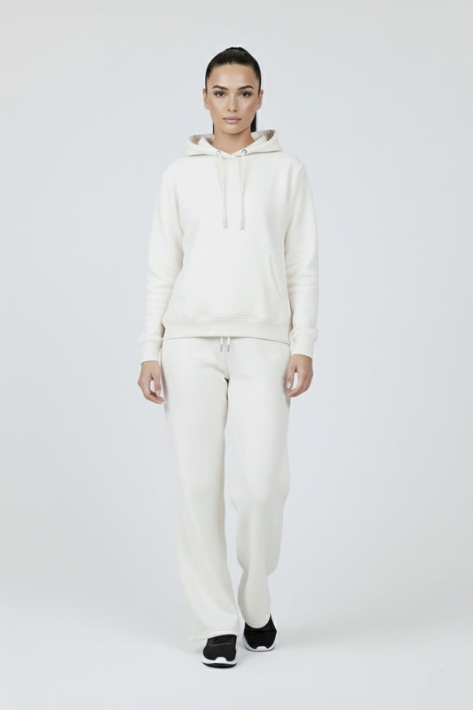 The Organic Straight-Leg Sweatpants - White