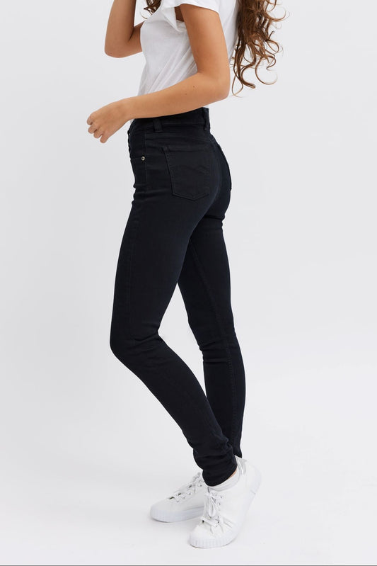 Stylish black organic jeans for women