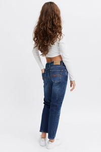 Comfy style dark blue ethical jeans