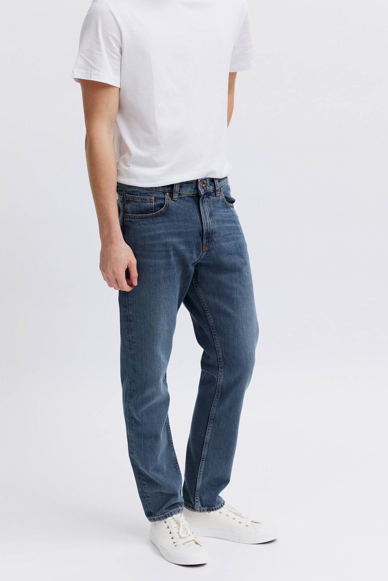 Organic cotton jeans for men - classic blue fit