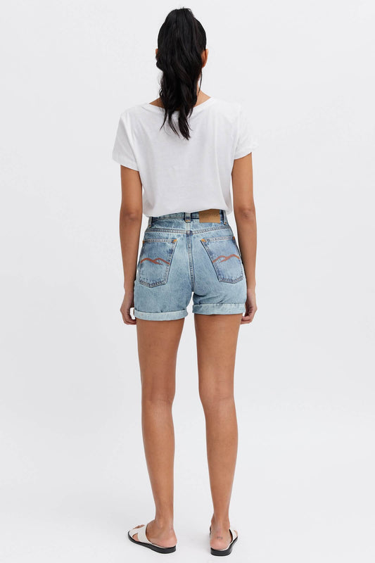 Comfy style denim shorts- organic cotton denim