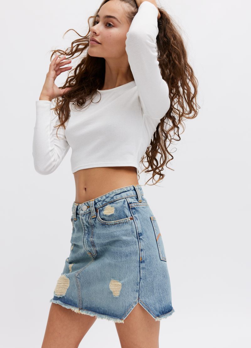 Denim skirt leasing