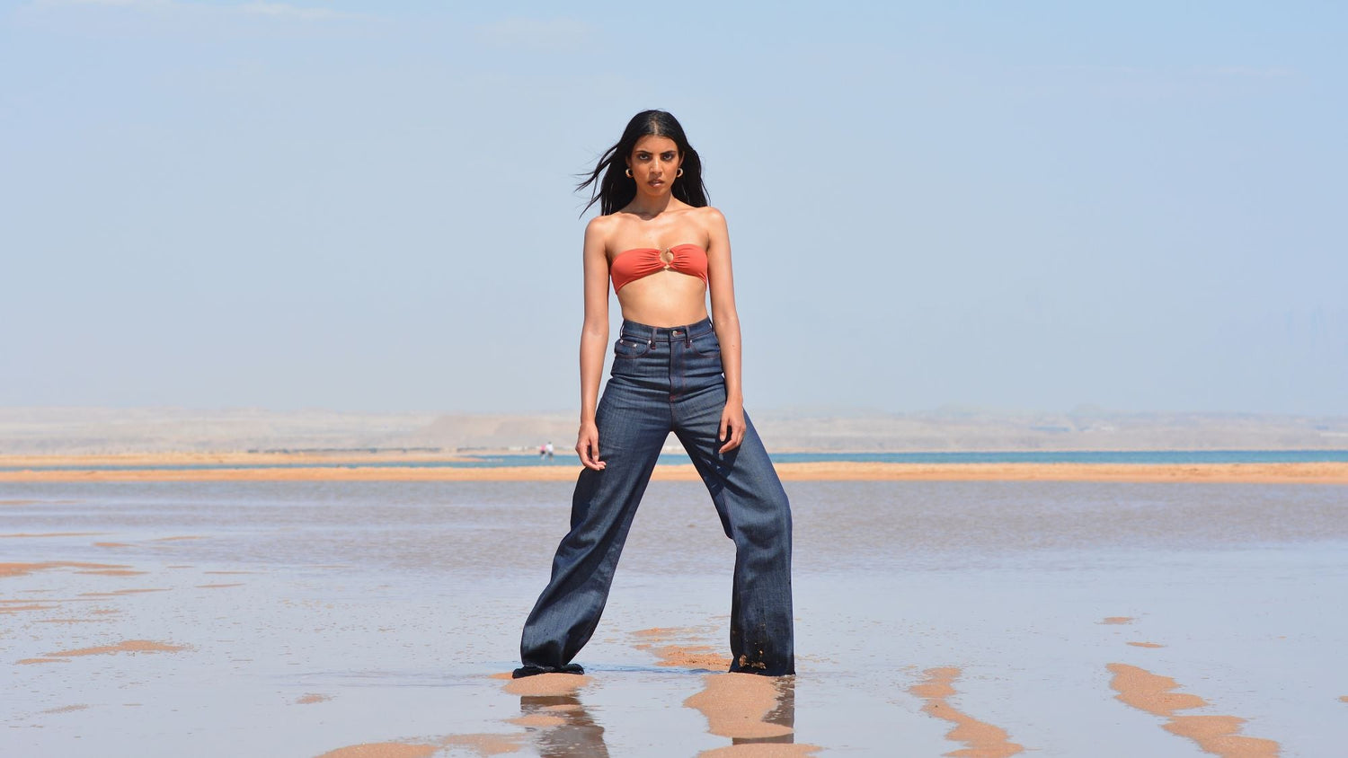 High Waisted Wide Leg Jeans - Wave™ Collection