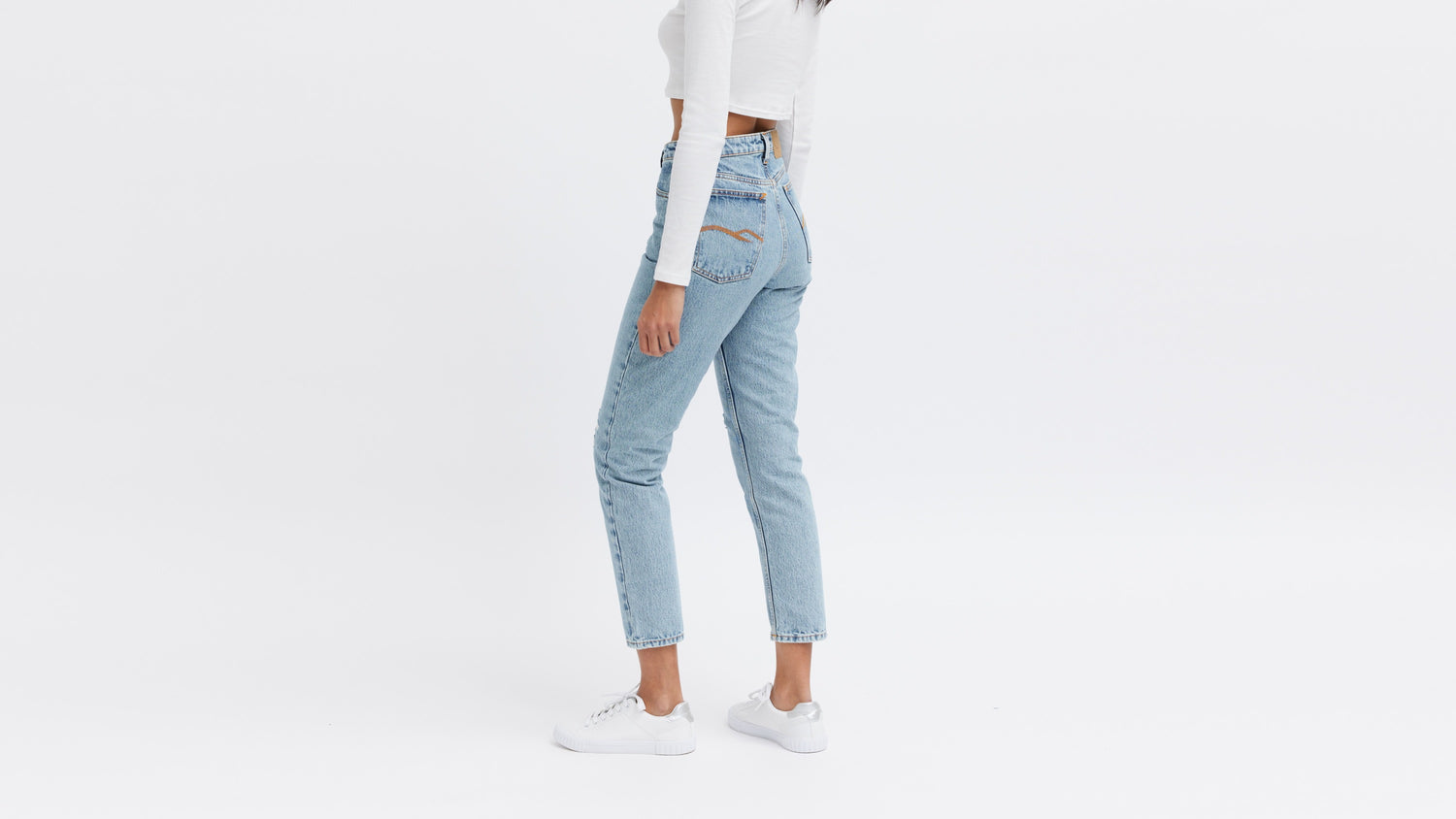 Kvinders cropped jeans