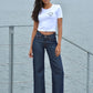 Wide leg jeans organic denim