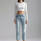 cropped jeans - organic denim
