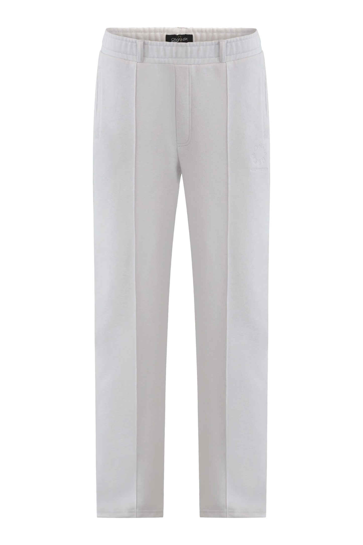 white organic cotton sweatpants