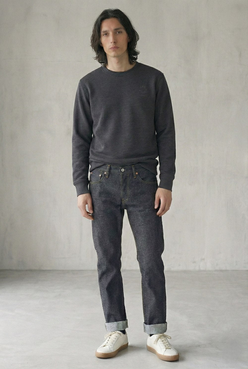 organic grey sweatshirt