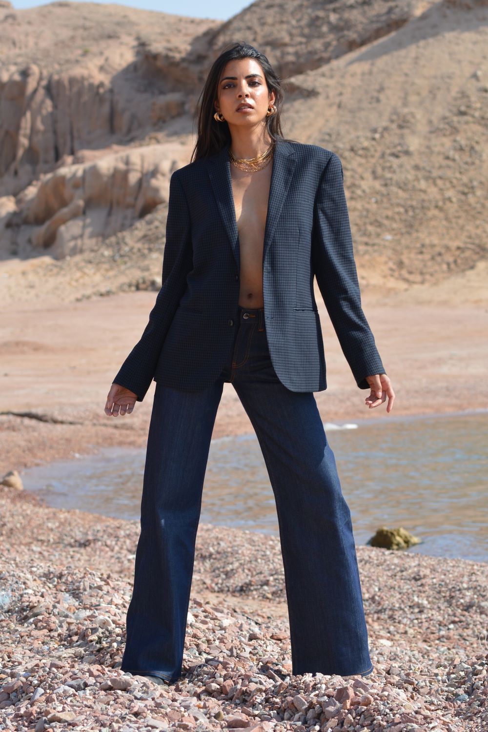 Nordic design denim jeans