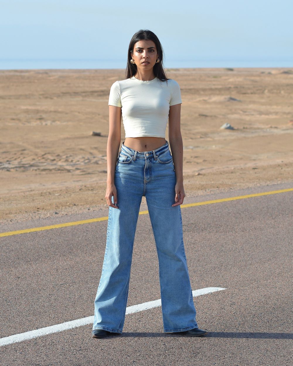 wide leg fit jeans