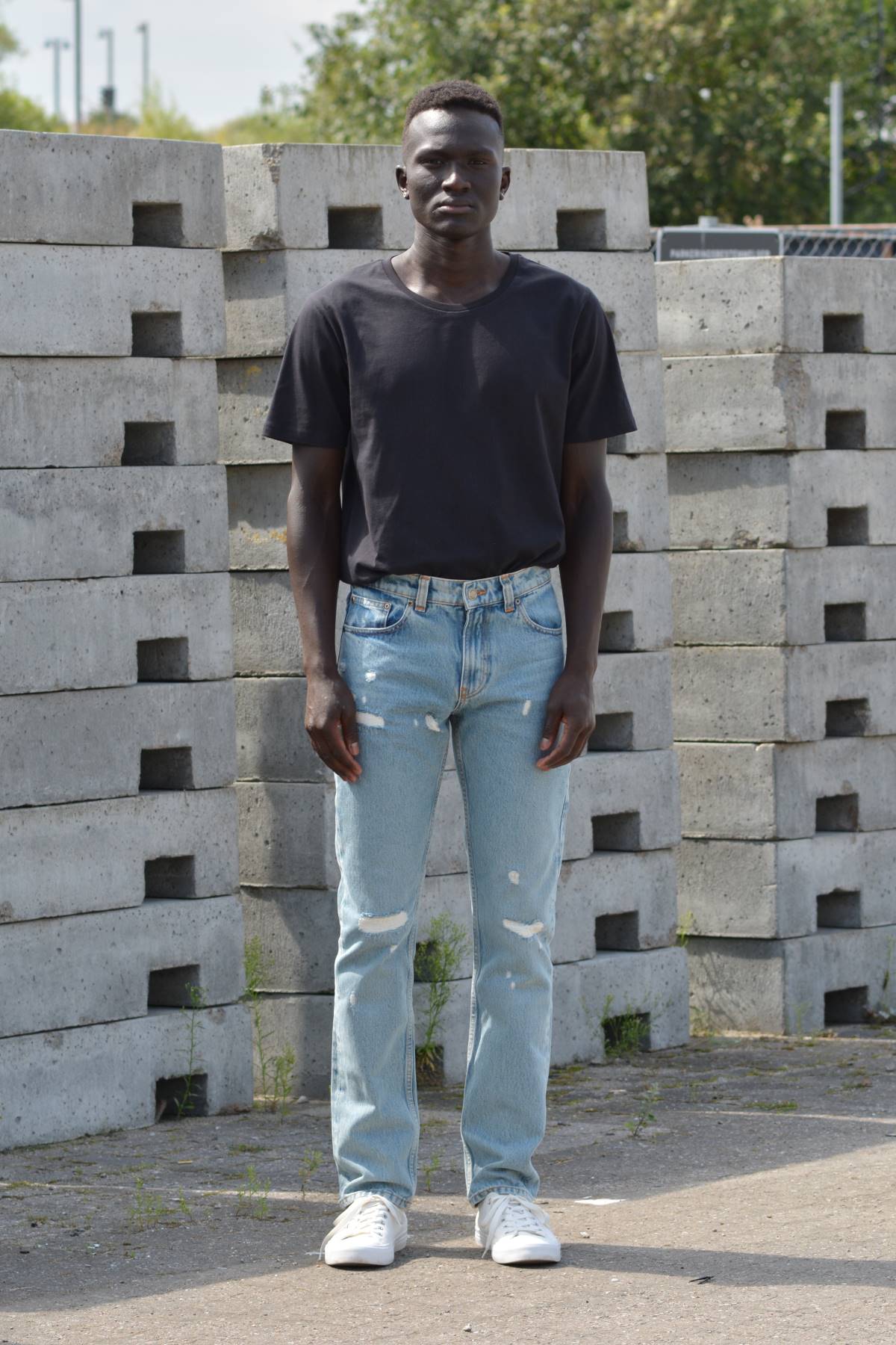 Ripped jeans organic