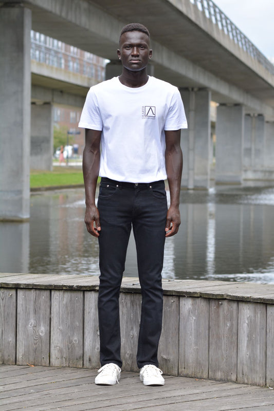 black organic cotton jeans