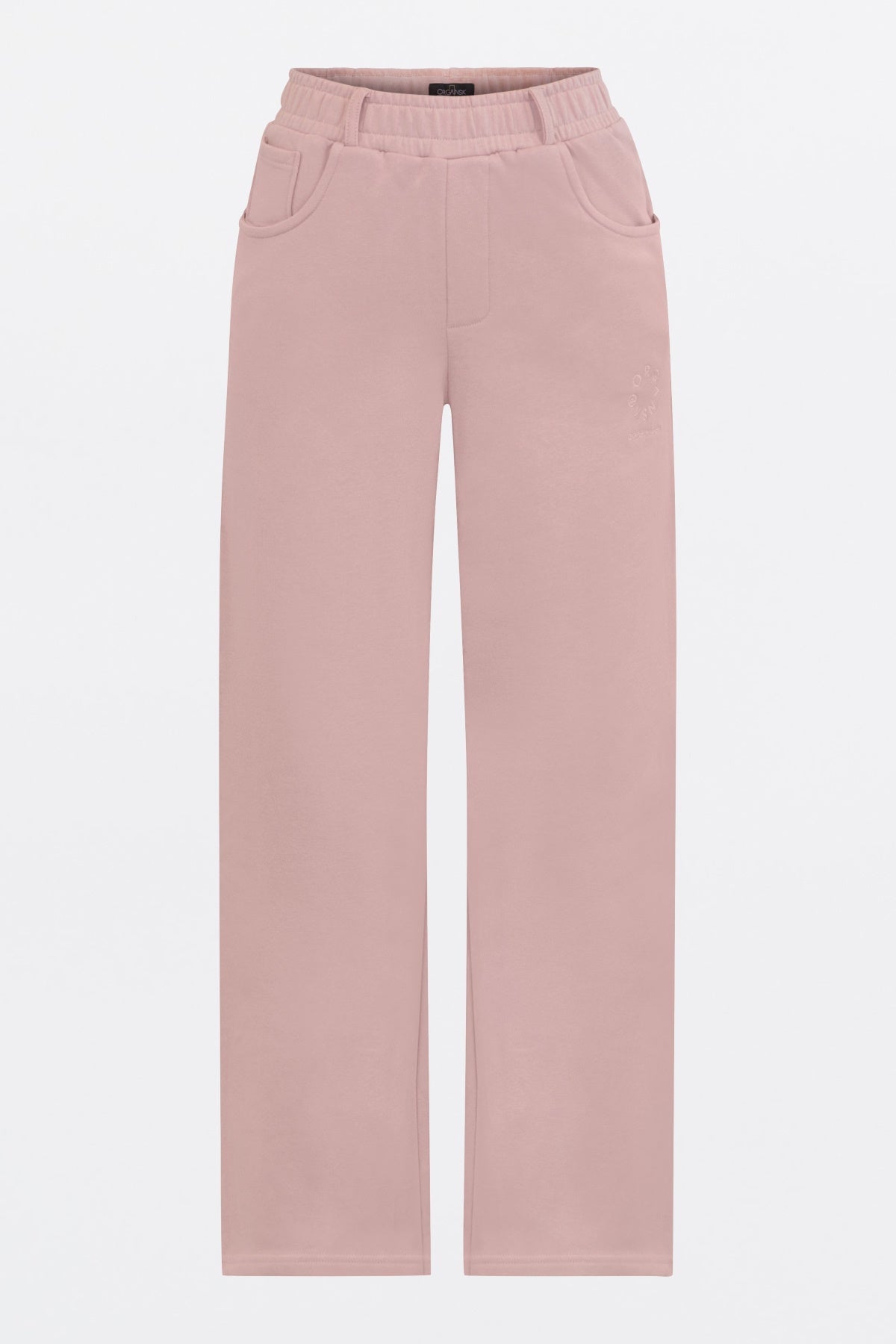 pink organic wide pants for women