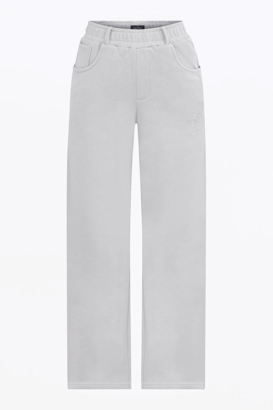 white GOTS organic cotton wide pants for women