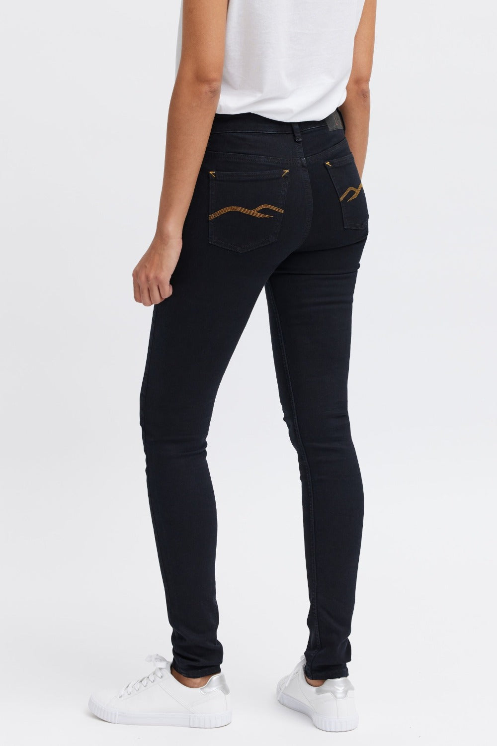 Lease women's organic black jeans by ORGANSK