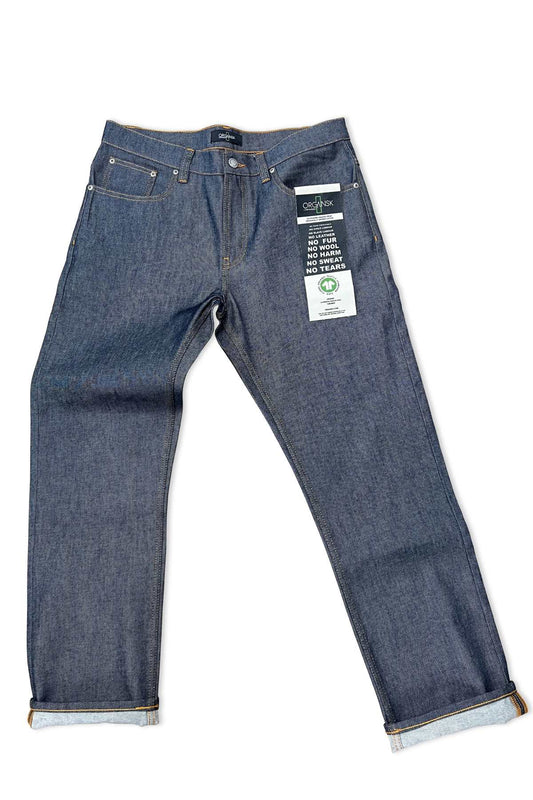 men's raw jeans