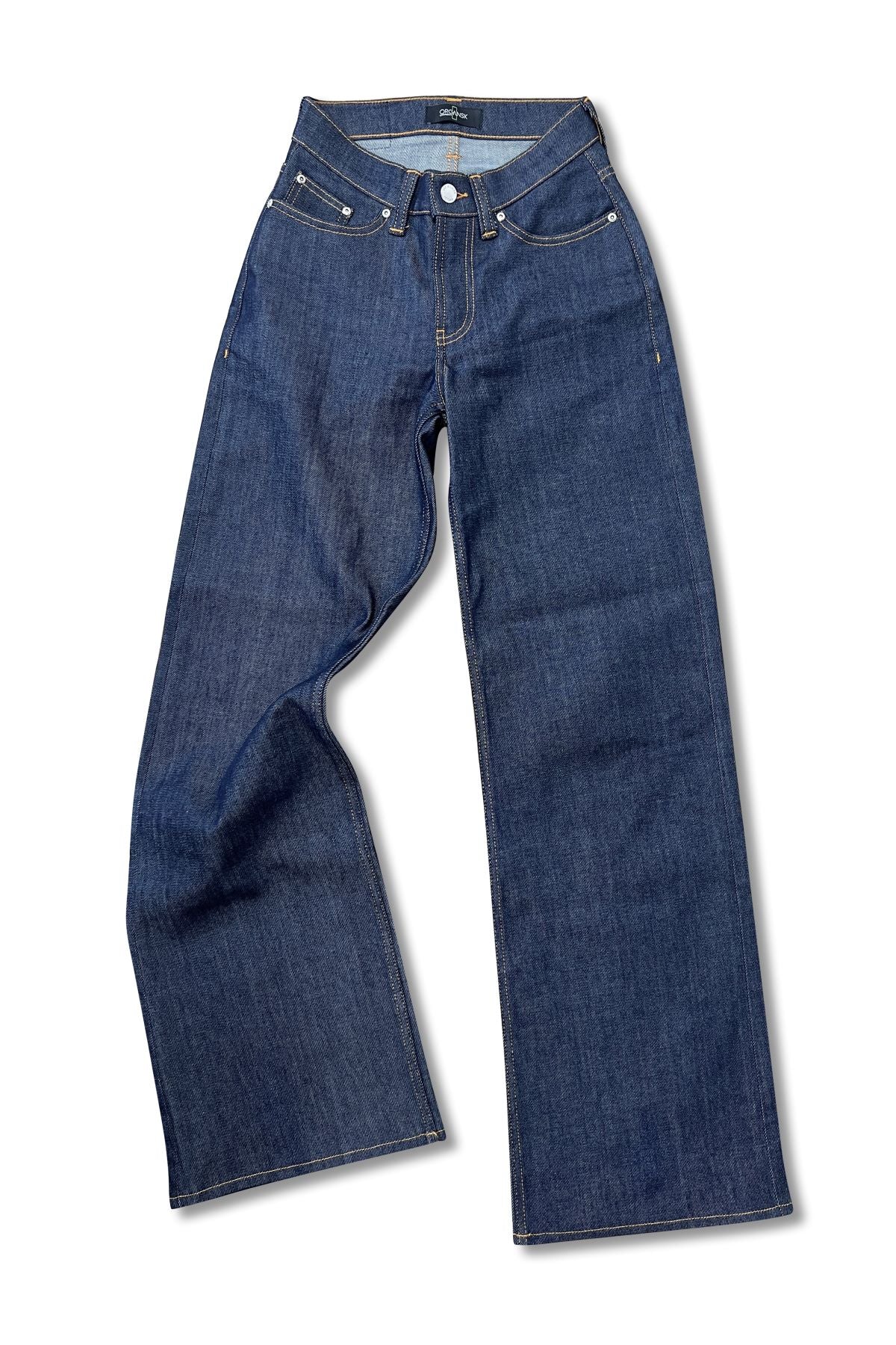 Blue wide leg jeans