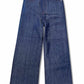 women's raw denim wide fit