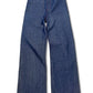 Raw denim wide fit jeans