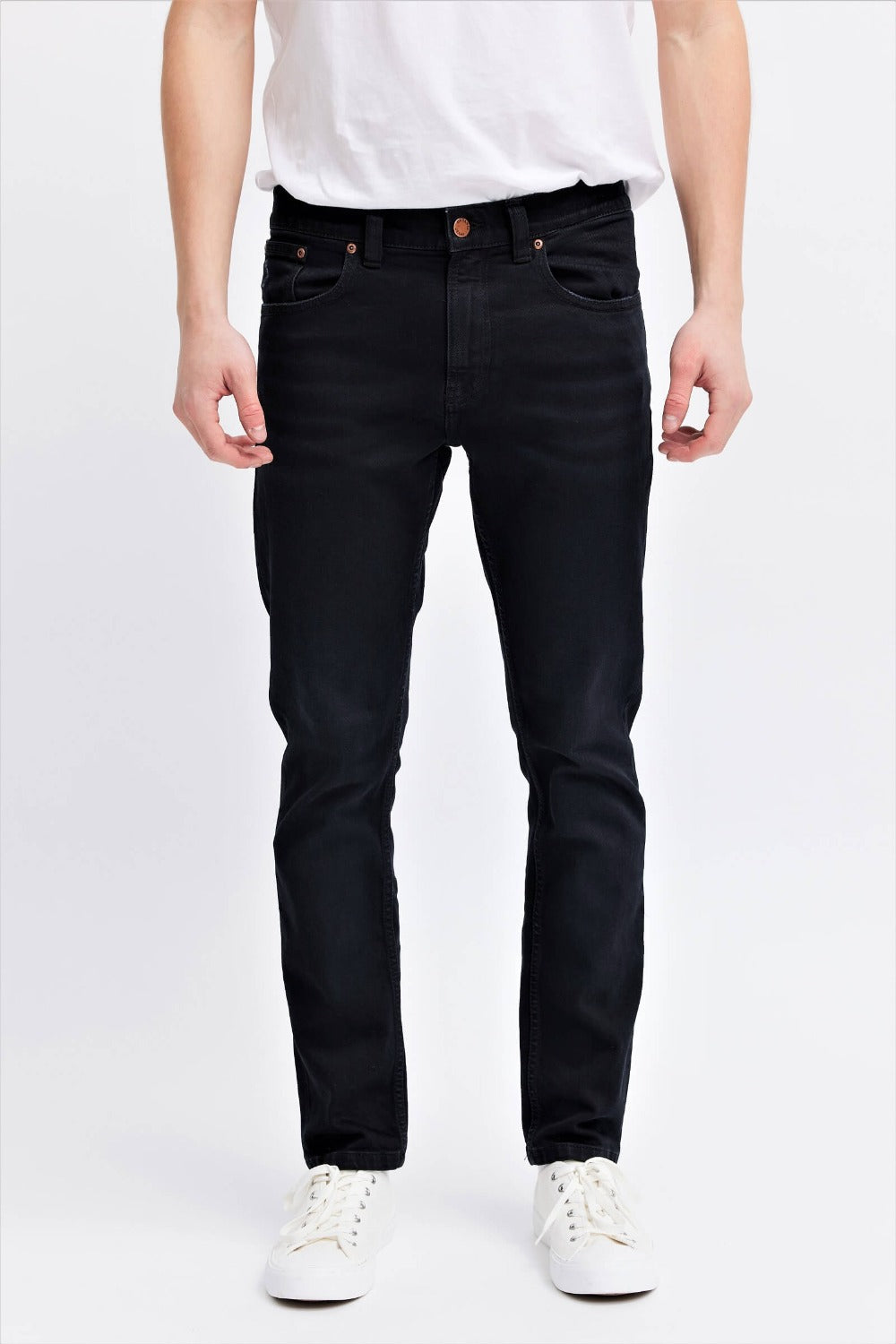 Jeans lease - black denim