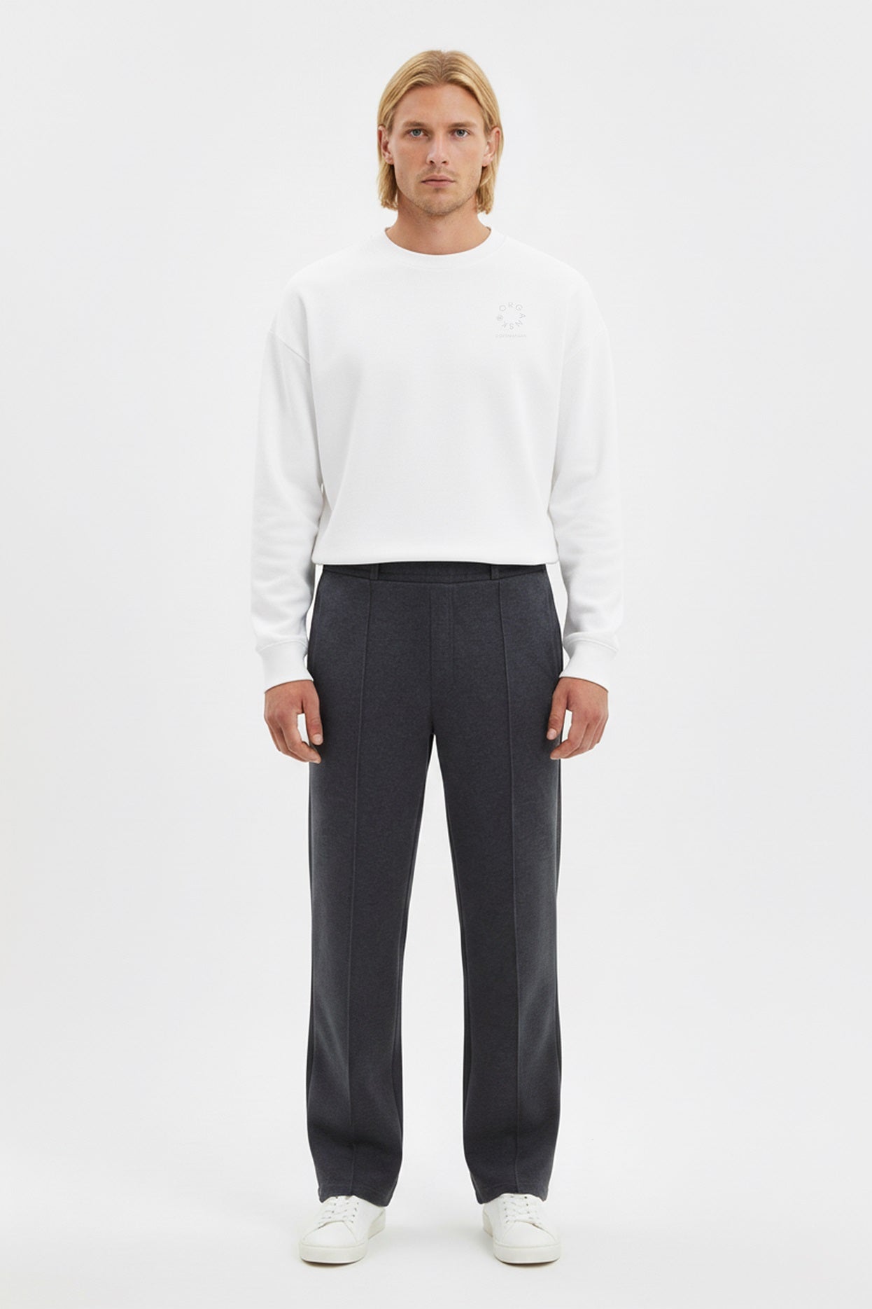 organic pants - grey