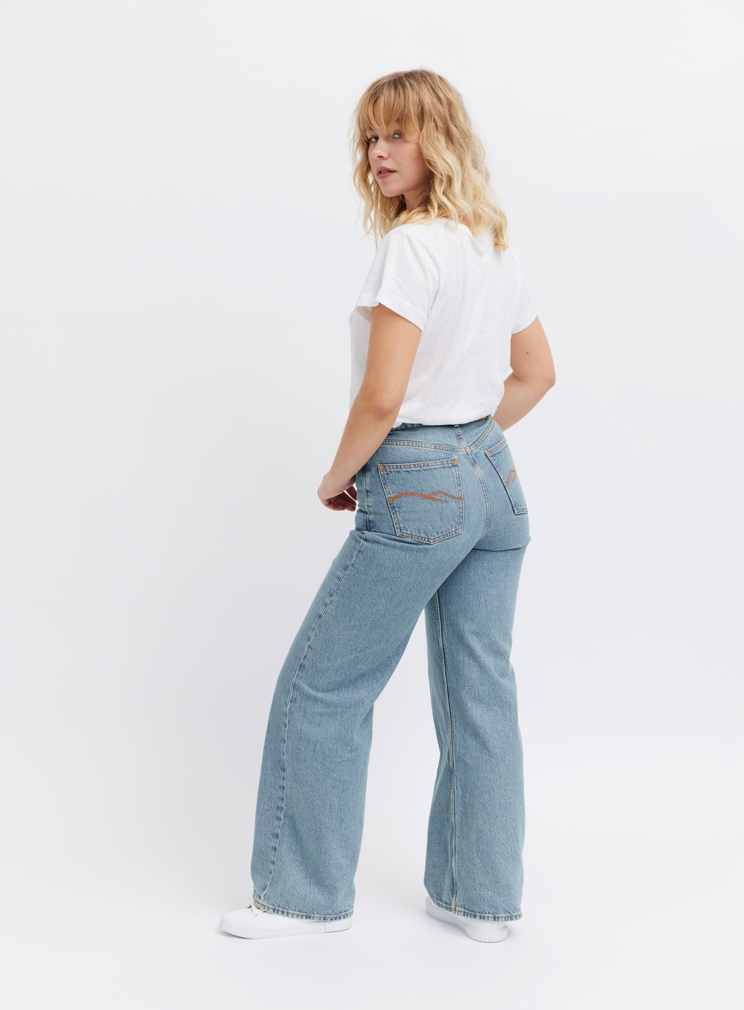 Wide leg jeans organic