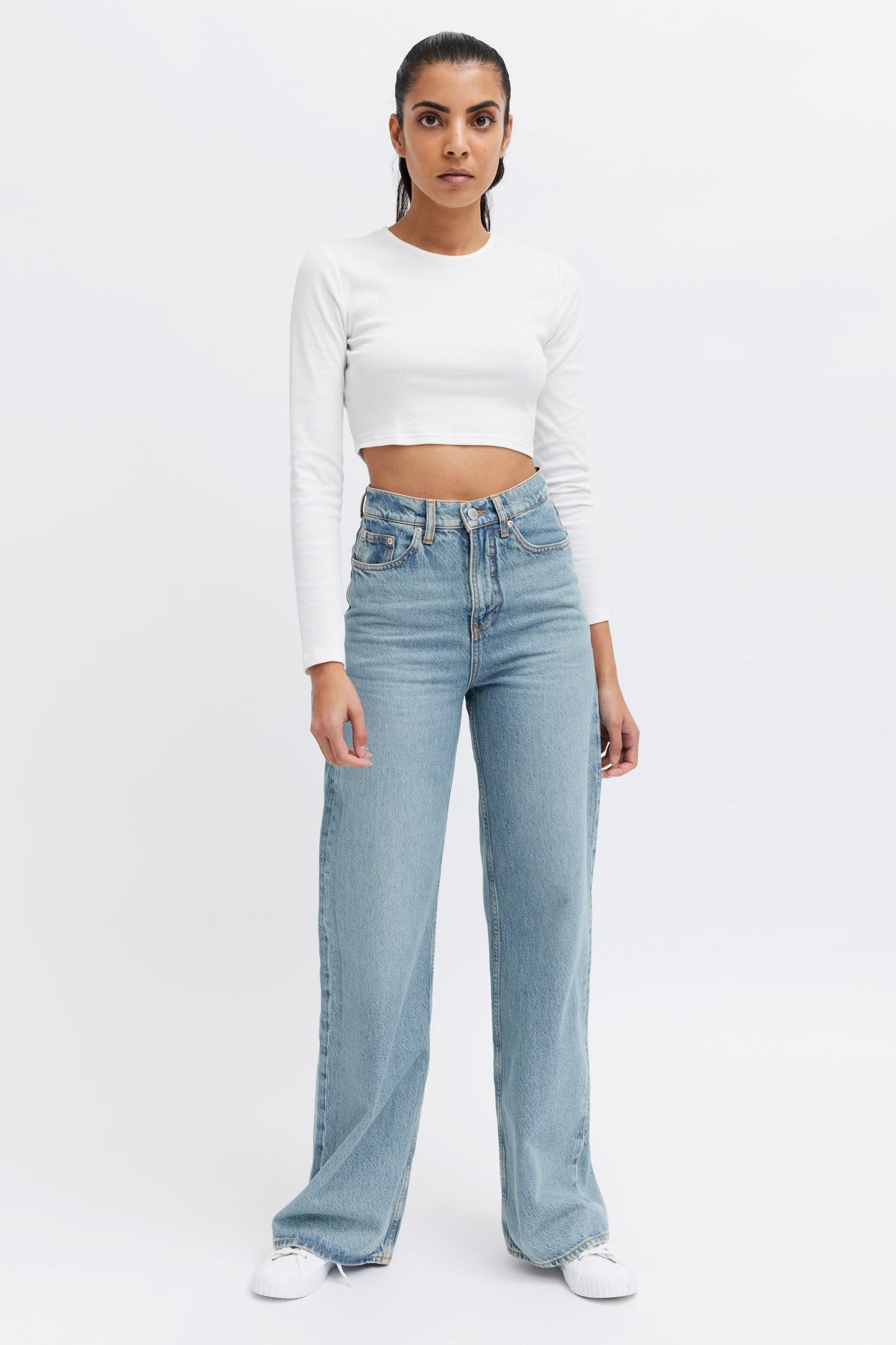 Wide leg organic jeans