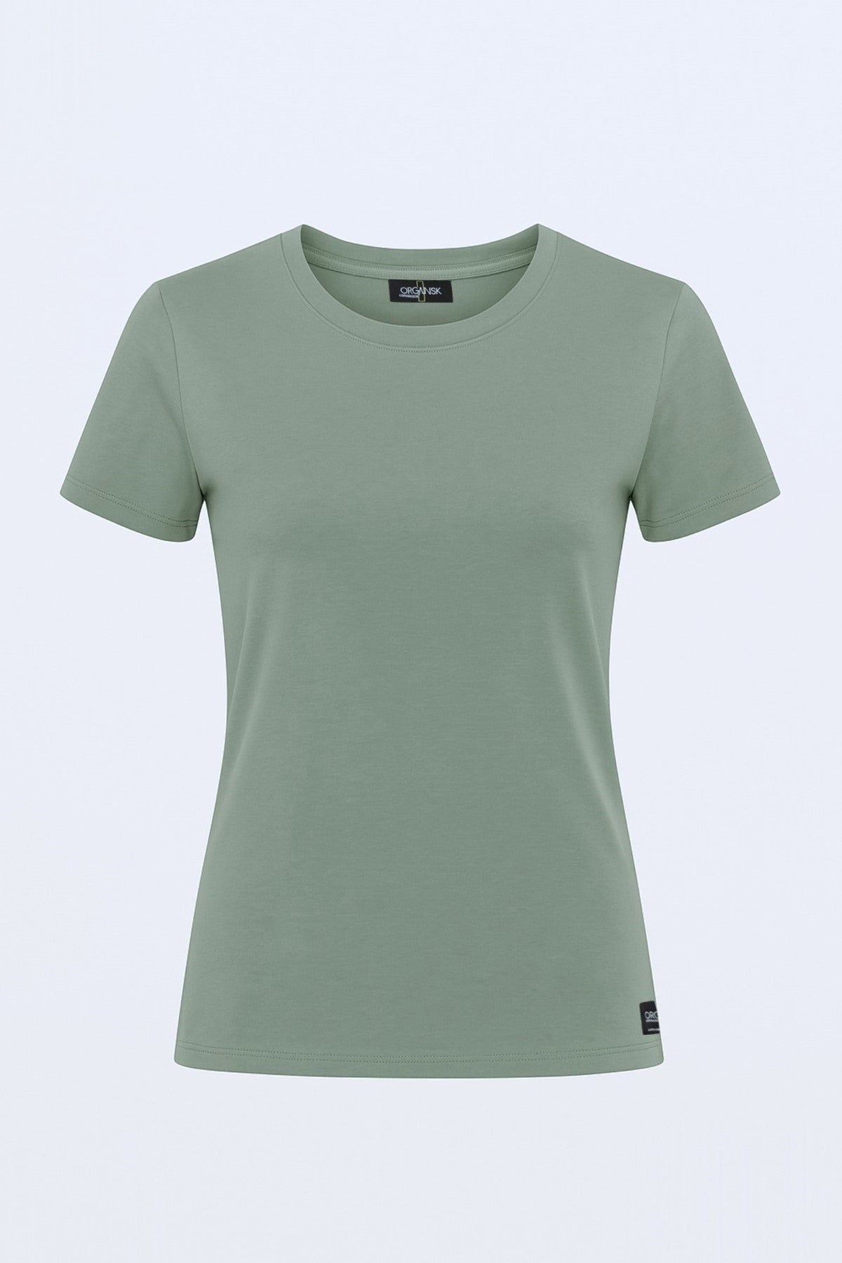 The Organic Cropped Zip-Up Hoodie - White