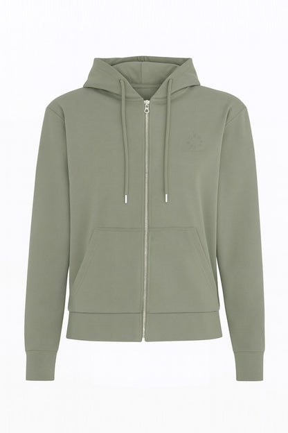 The Classic Organic Zip-Up Hoodie - Green