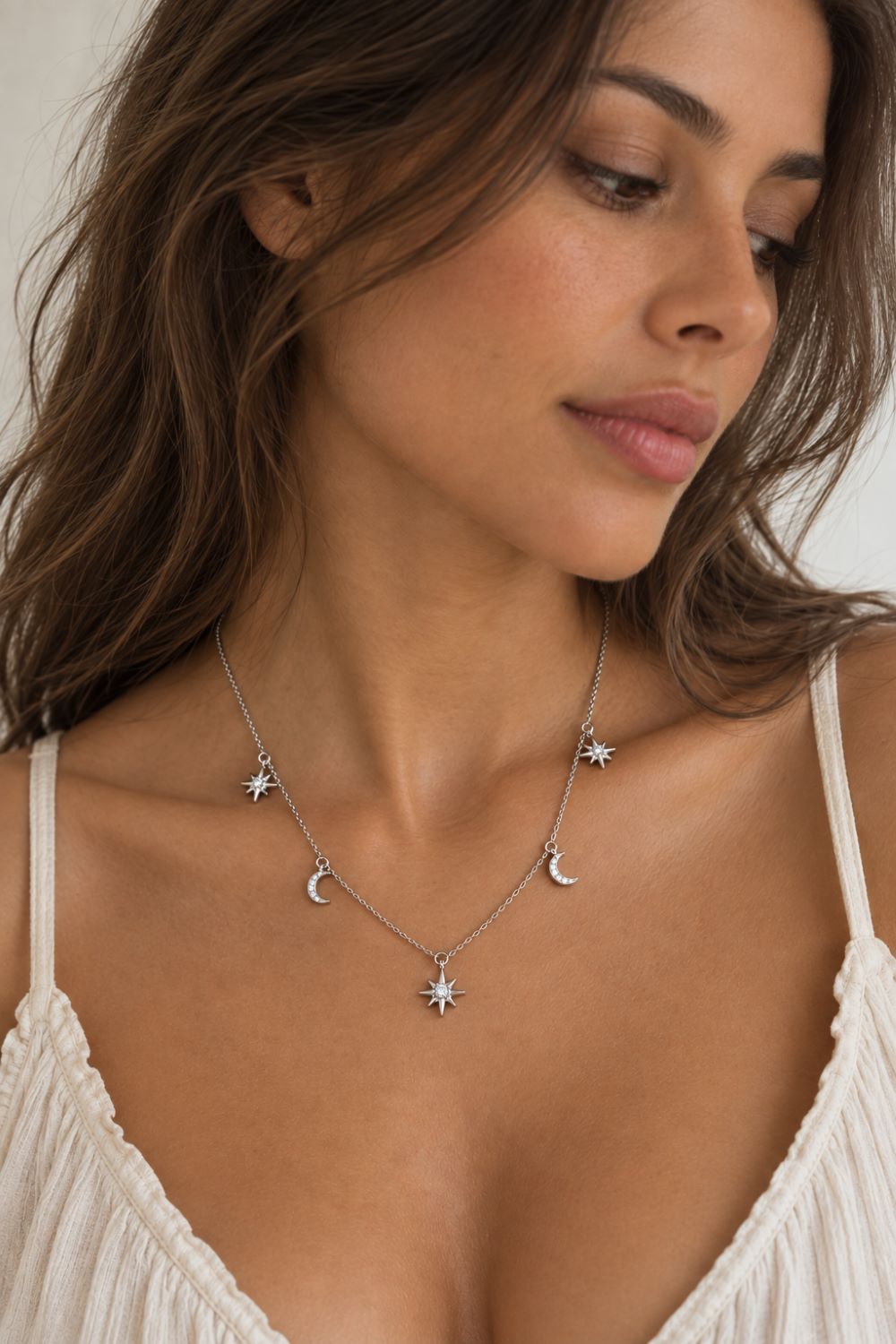 silver necklace