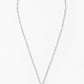 A silver-toned chain necklace with a textured, hammered heart-shaped pendant, displayed against a clean white background.