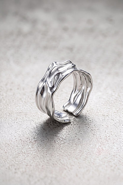 The Sculpted Wave Ring