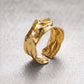The Sculpted Wave Ring