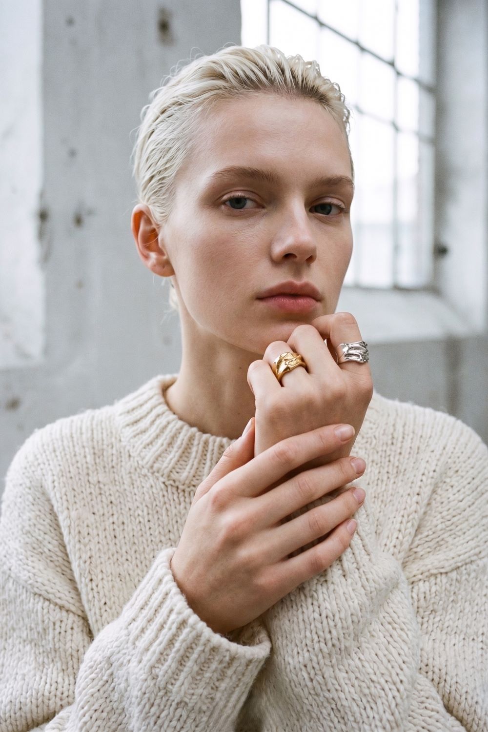The Sculpted Wave Ring