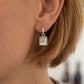 Textured Drop Hoop Earrings